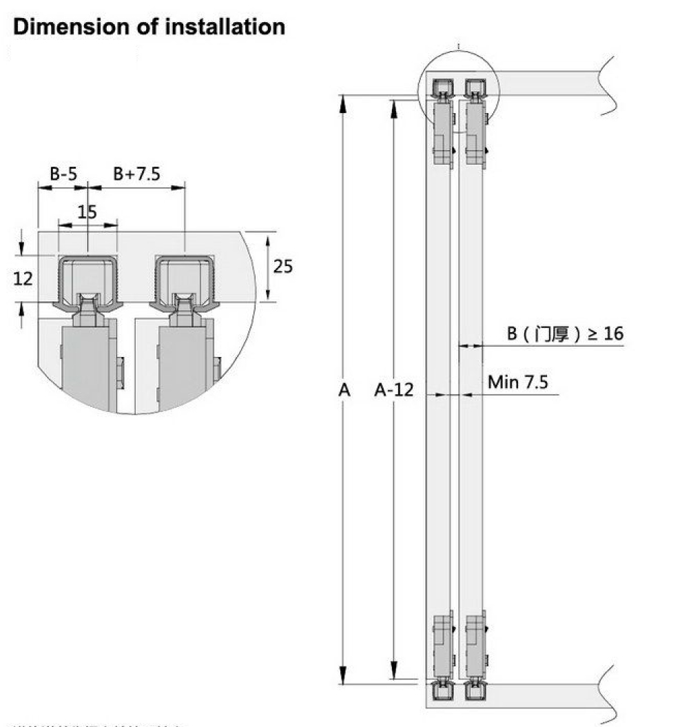 Factory Smooth/Easy to adjust custom made sliding wardrobe doors