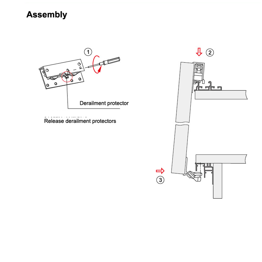 sliding wardrobe lock fitting                                                                  