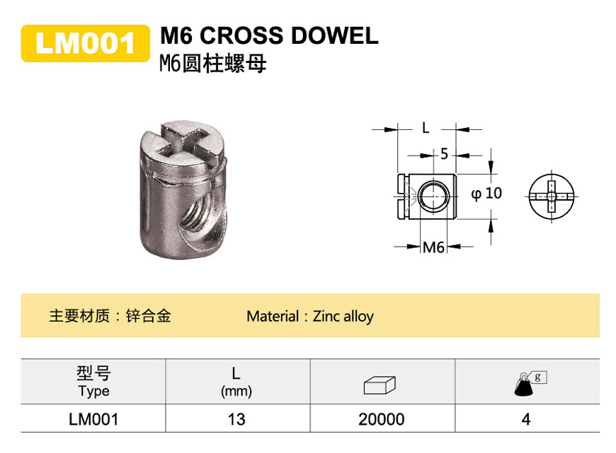 Cylindrical nut