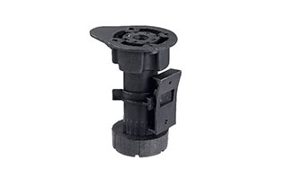 Furniture fittings ABS Black adjustable cabinet legs cabinet leveling feet