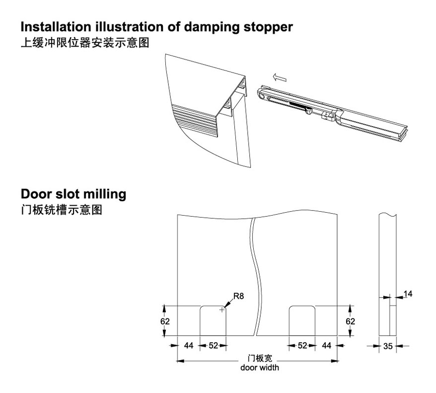 Barn doors hardware