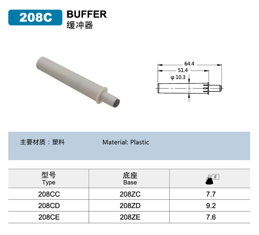 self adhesive door buffers