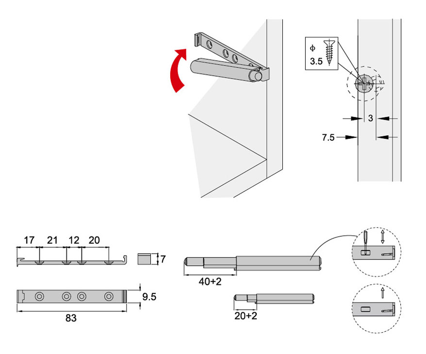 push to open latch