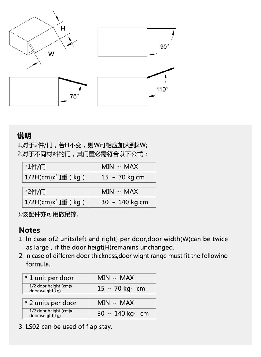 heavy duty lid stay