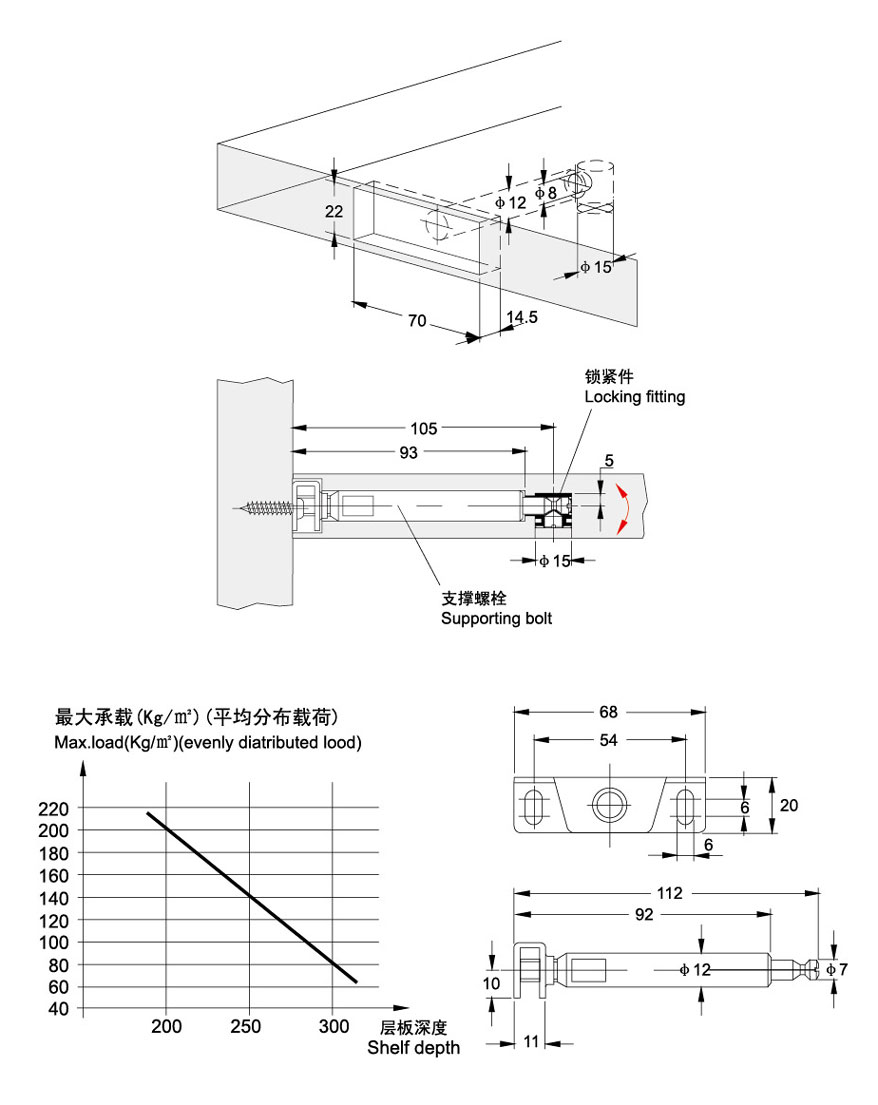 adjustable wall shelving