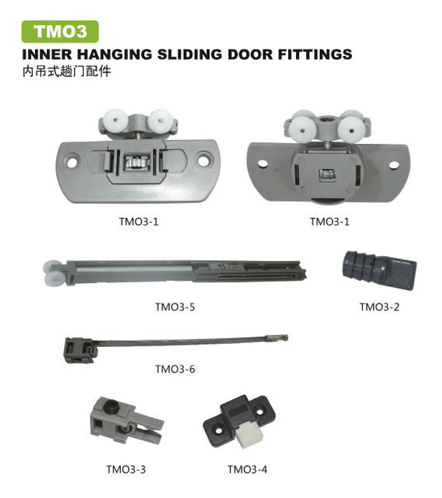 Barn door hardware accessories