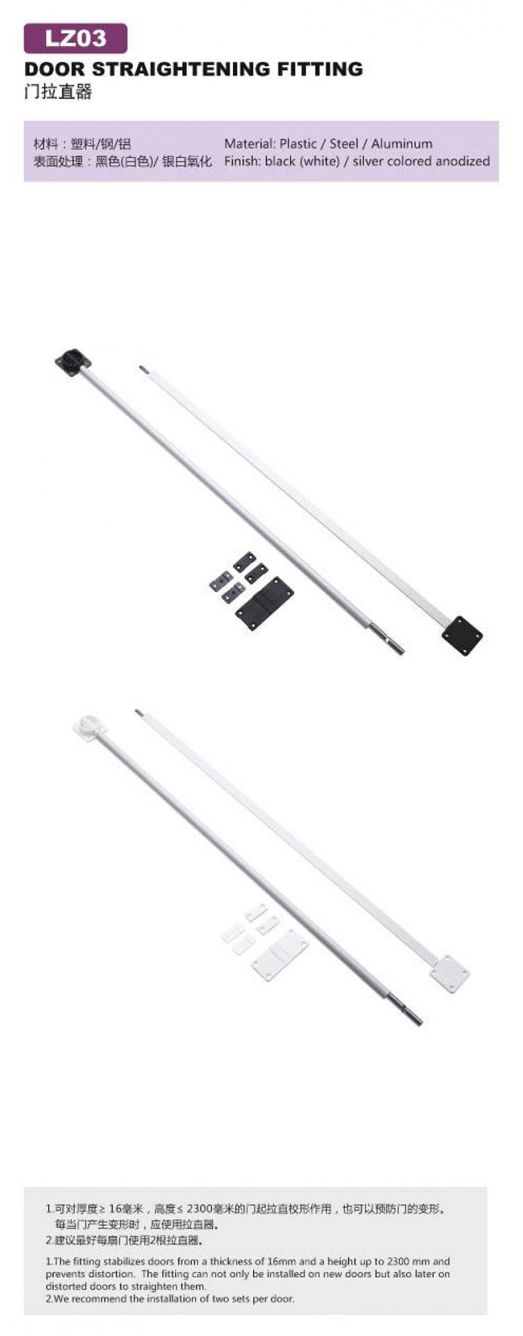 Cupboard door straightener