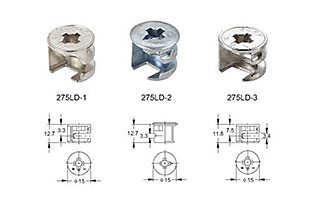 Zinc-alloy 15mm furniture joint connector bolts connecting nuts and bolts